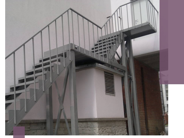 Монтаж пожарных лестниц под ключ в Ростове с гарантией качества