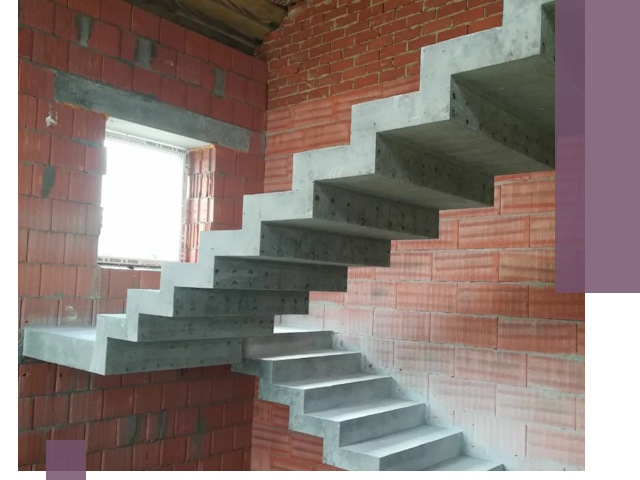 Бетонные лестницы под ключ в Ростове: монтаж, демонтаж, ремонт