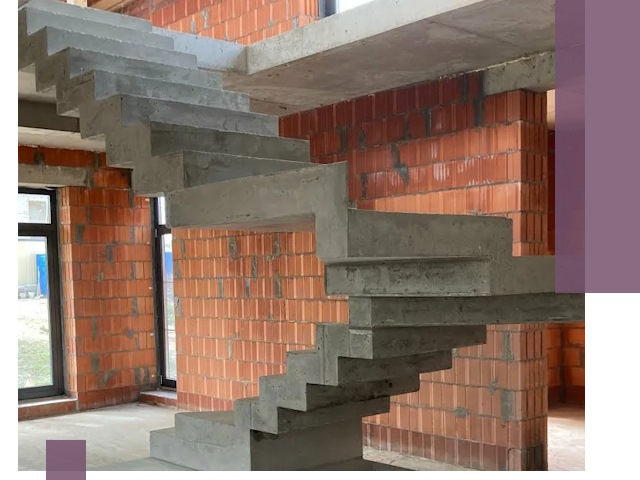 Изготовление бетонных лестниц под ключ в Ростове