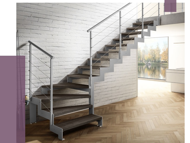 Г-образные лестницы под ключ в Ростове от 37203 руб. | ПРОЛЁТ-Рсв