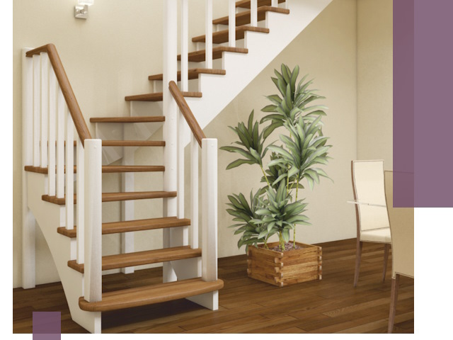 Г-образные лестницы под ключ в Ростове — изготовление и монтаж