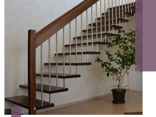 Лестницы на больцах под ключ в Ростове – изготовление и монтаж