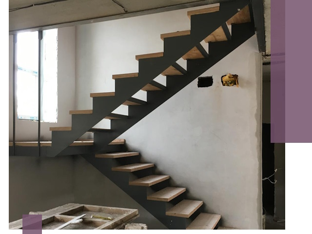 Изготовление лестниц на металлокаркасе в Ростове от производителя