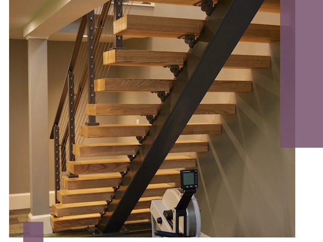 Лестницы на монокосоурах под ключ в Ростове - изготовление и монтаж