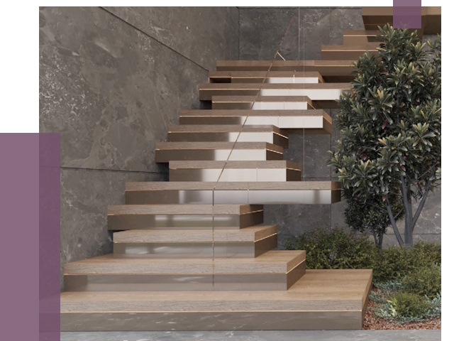 Современные лестницы в Ростове от 13855 руб. | ПРОЛЁТ-Рсв