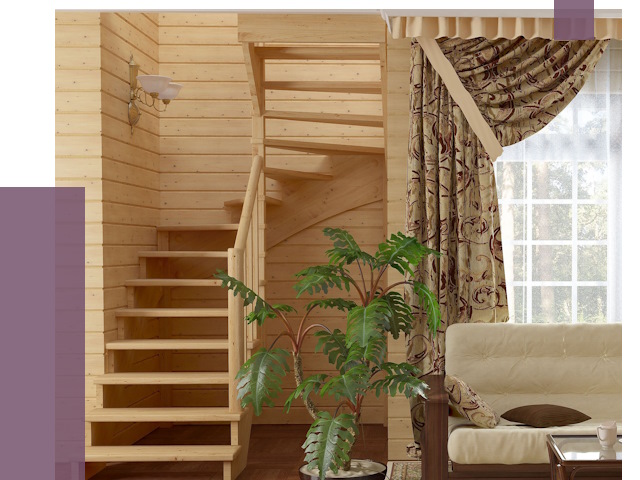 Лестницы для дачи в Ростове от 76203 руб.  | ПРОЛЁТ-Рсв