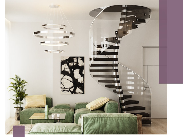 Лестницы для двухуровневой квартиры в Ростове — изготовление и монтаж