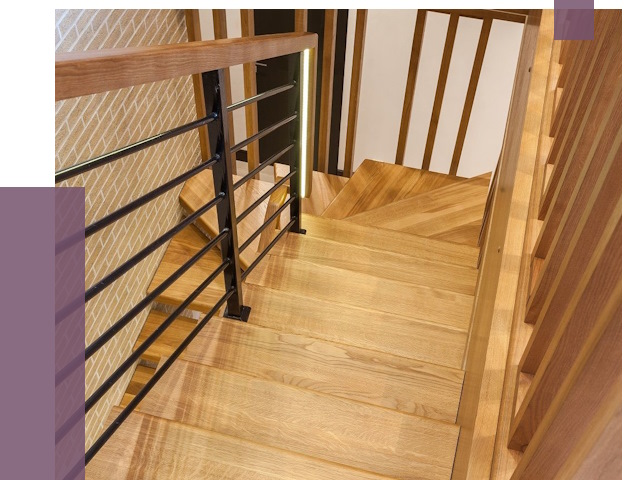 Лестницы из ясеня в Ростове под ключ от 10058 руб. 