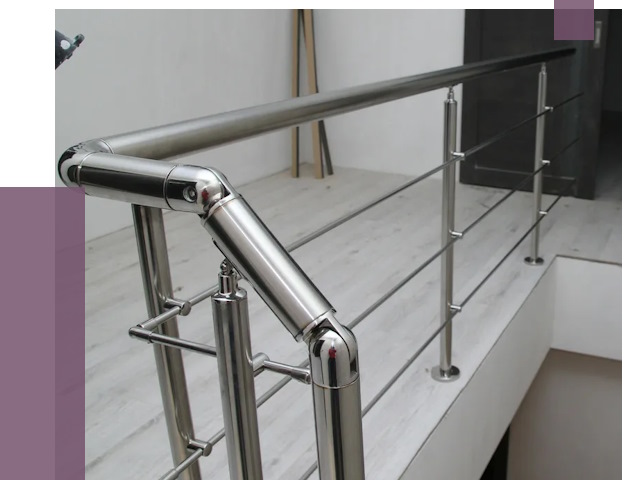 Перила из нержавеющей стали в Ростове от 9031 руб. под ключ | ПРОЛЁТ-Рсв