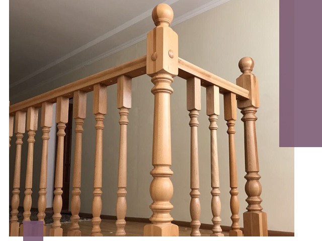 Деревянные перила на заказ в Ростове: монтаж и изготовление