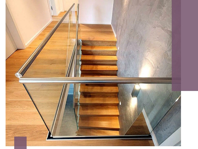 Перила для лестницы в доме — изготовление и монтаж в Ростове