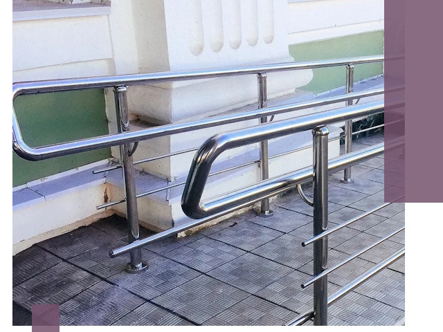 Ограждения пандусов из металла и нержавейки в Ростове