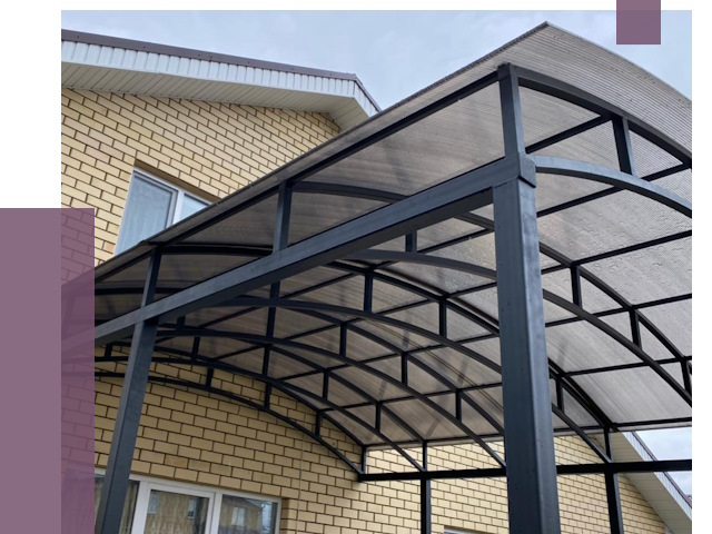 Монтаж козырьков в Ростове от 11546 руб. | ПРОЛЁТ-Рсв