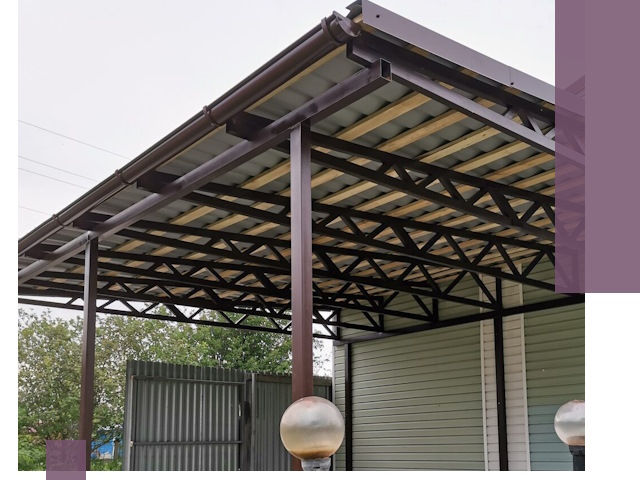 Навесы под ключ в Ростове: изготовление, монтаж и гарантия