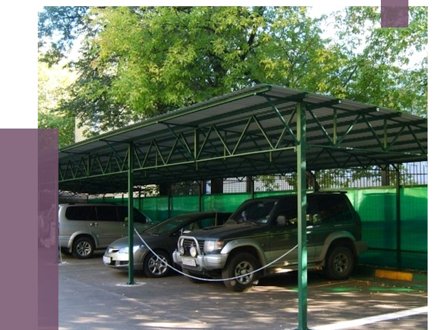 Навесы для парковки в Ростове от 80565 руб. заказать | ПРОЛЁТ-Рсв