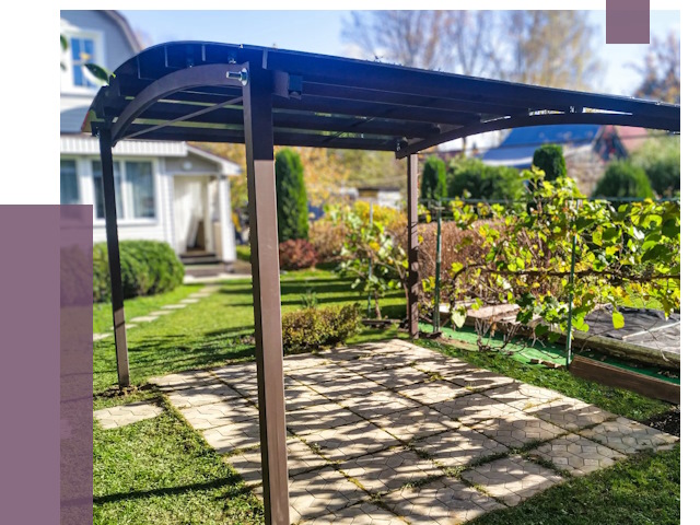 Навесы для дачи в Ростове от 12777 руб. под ключ — ПРОЛЁТ-Рсв