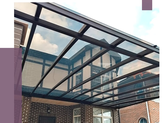 Навесы из поликарбоната в Ростове от 8641 руб. под ключ — ПРОЛЁТ-Рсв