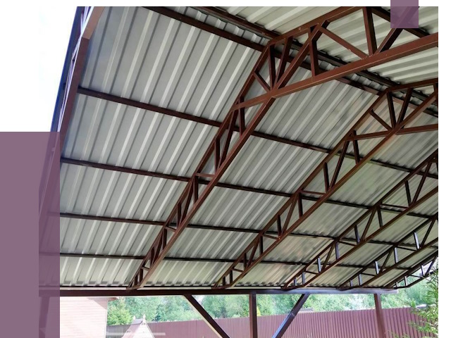 Навесы из профнастила в Ростове от 7389 руб. | ПРОЛЁТ-Рсв