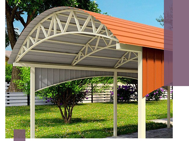 Навесы из профнастила под ключ в Ростове — установка и монтаж