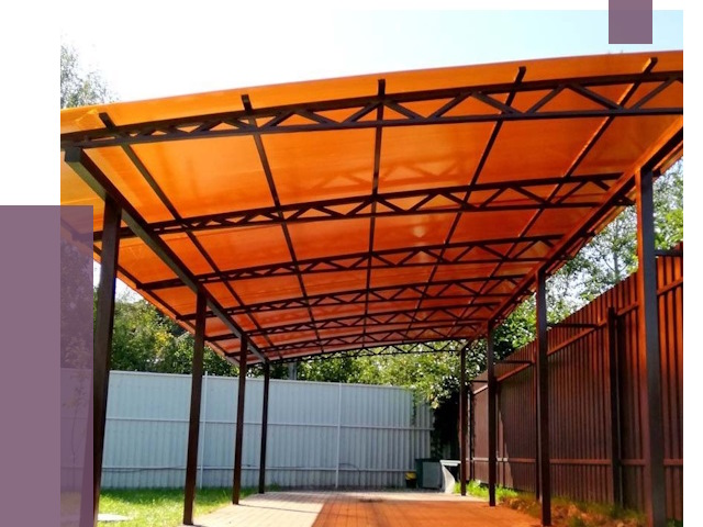 Односкатные навесы под ключ в Ростове от 13188 руб. 