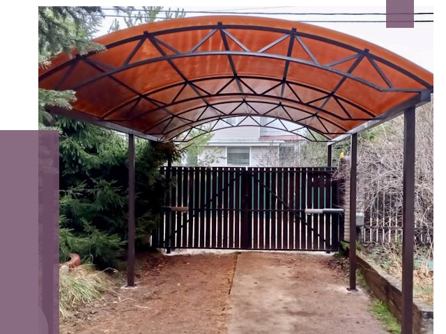 Арочные навесы в Ростове от 12777 руб. — изготовление и монтаж | ПРОЛЁТ-Рсв