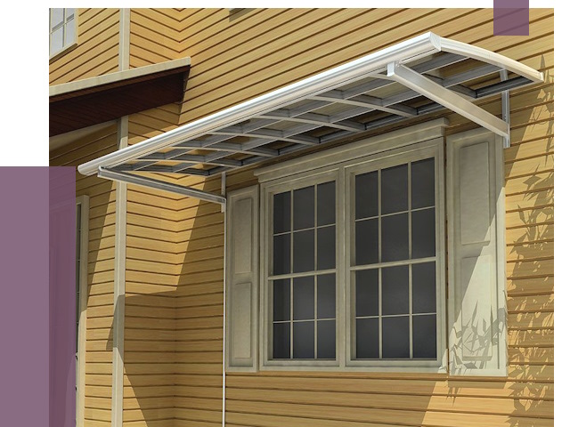 Козырьки над окнами в Ростове от 7646 руб. — монтаж, покупки | ПРОЛЁТ-Рсв