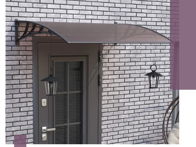 Недорогие козырьки и навесы под ключ в Ростове