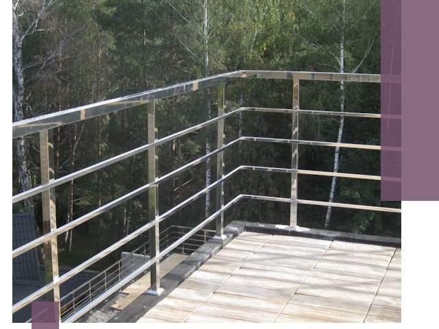 Парапеты из нержавеющей стали в Ростове — изготовление и монтаж