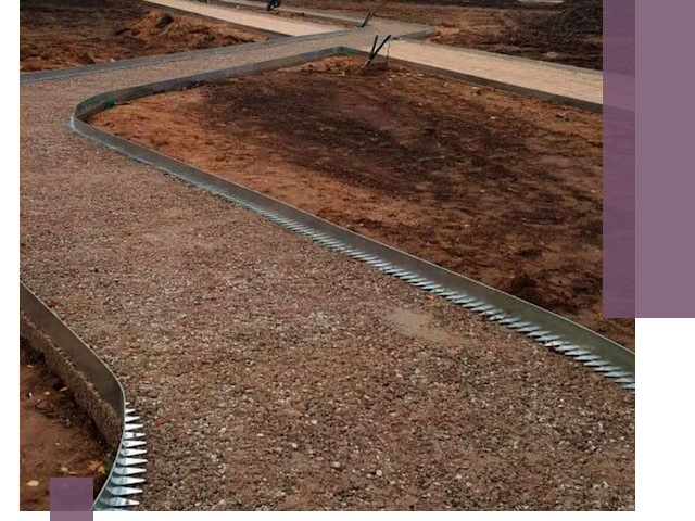 Металлические бордюры под ключ в Ростове — изготовление и монтаж