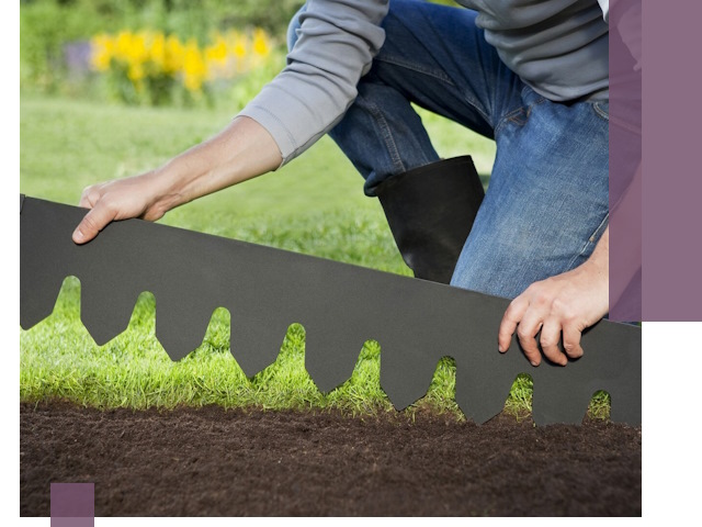 Металлические бордюры для газона в Ростове — изготовление и монтаж