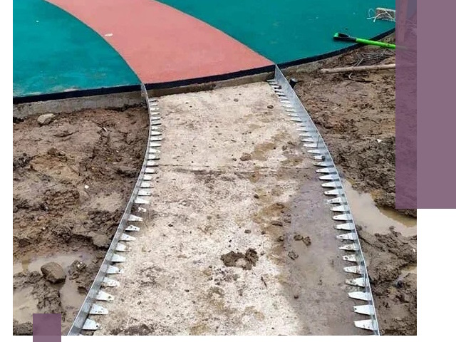 Металлические бордюры для дорожек в Ростове — монтаж и изготовление