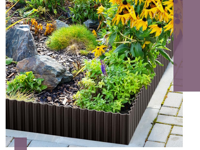 Металлические бордюры для клумб в Ростове — производство и монтаж